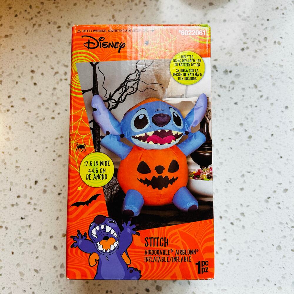 Stitch Pumpkin Airblown Inflatable